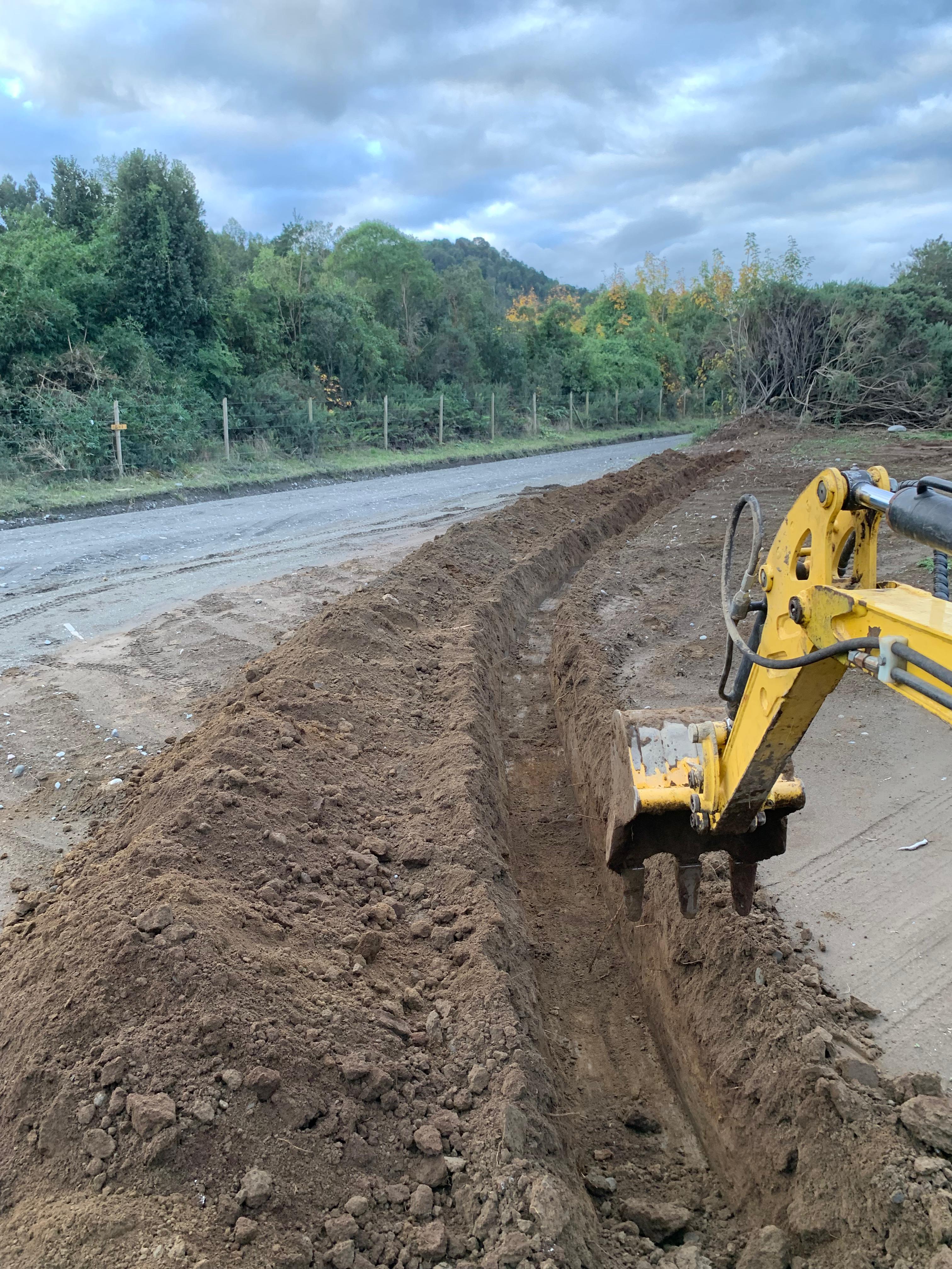 Sistema de drenaje instalado
